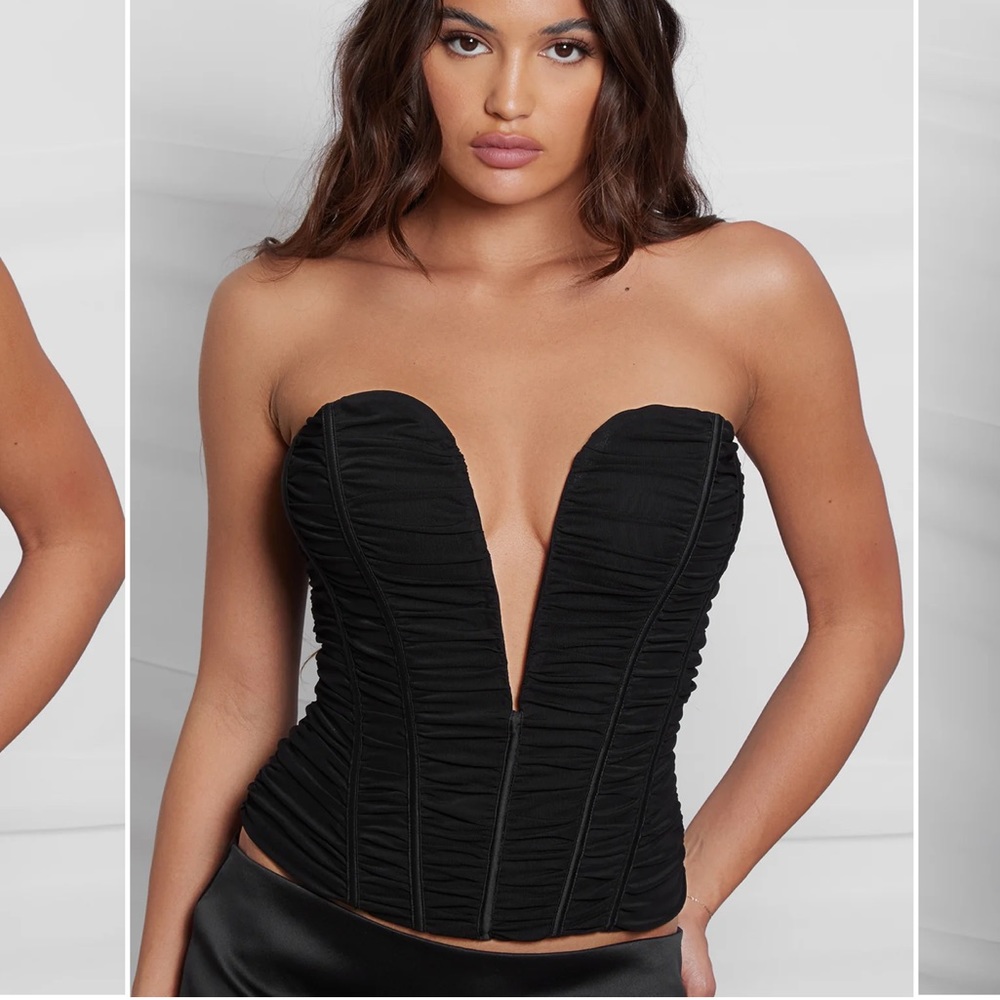 Leau Poppy Plunging Corset Top
